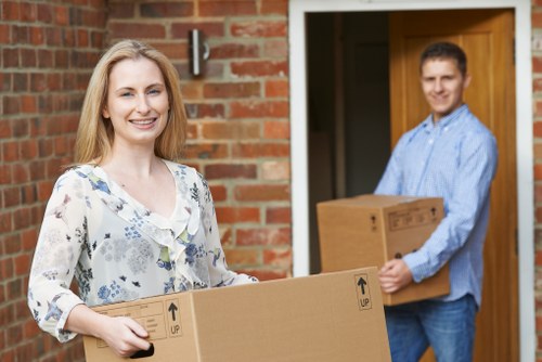Man and van removals team preparing a local move in Kentish Town