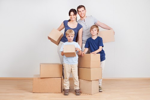 Local packing and unpacking service setup for a residential or office move