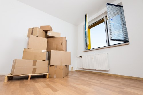 Office moving access challenges on a narrow Kentish Town street