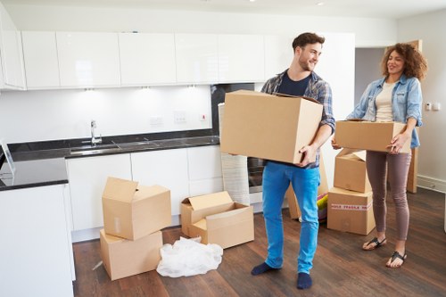 Local commercial movers handling retail or office items in North London