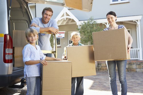 Removal van prepared for a local flat or house move
