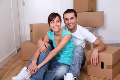 Professional handling of furniture during a Kentishtown removal